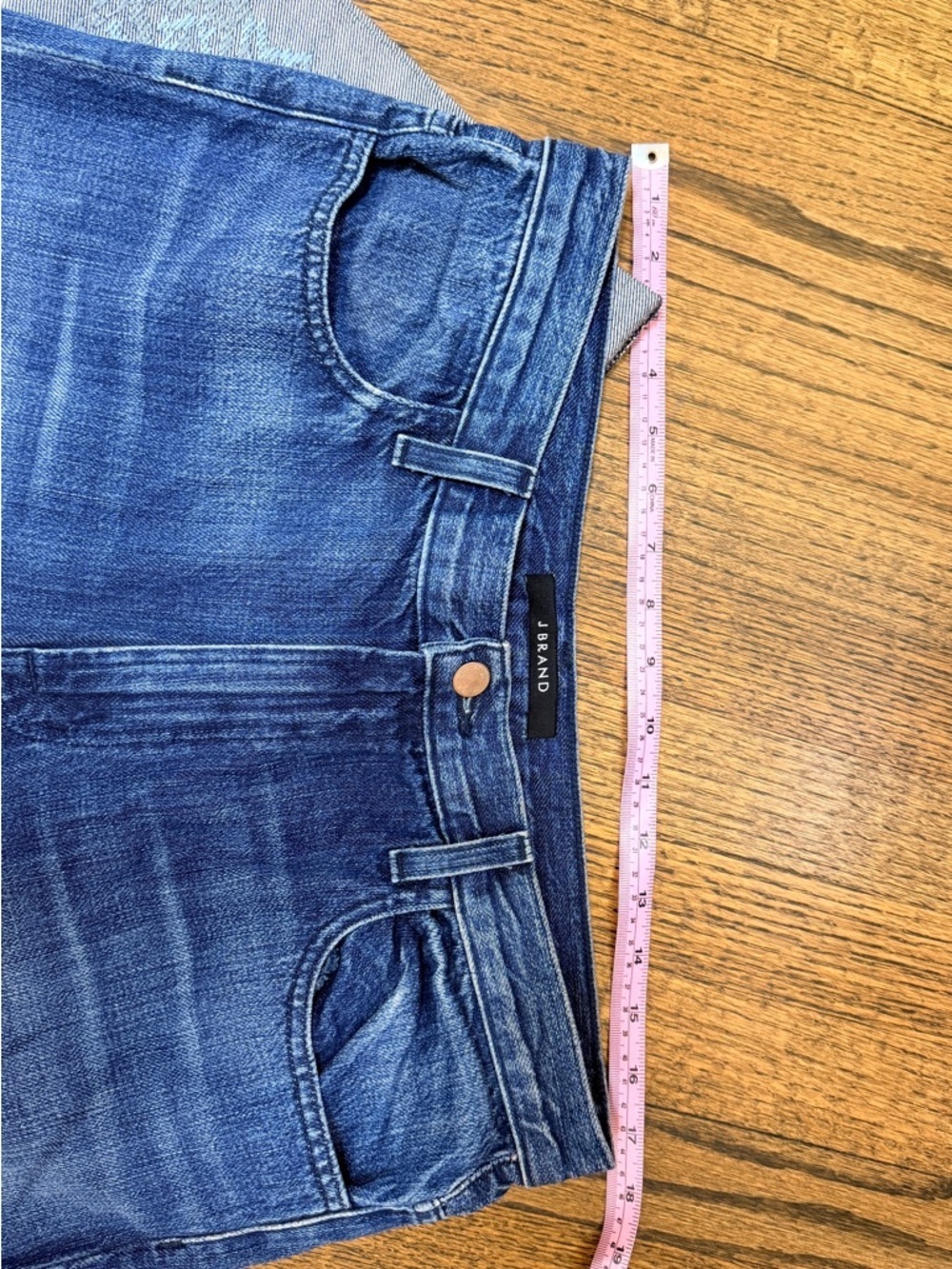 J Brand Joan Crop Jeans Size 32 Wide Cuff Raw Hem Denim - Picture 5 of 7